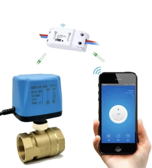 Tuya WiFi Smart Electric Ball Valve Timing Water Smart Switch Motorized Ball Valve Works With Alexa Google Home AC220V